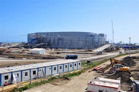 Construction of the Small Arena for Hockey Editorial Stock Photo ...