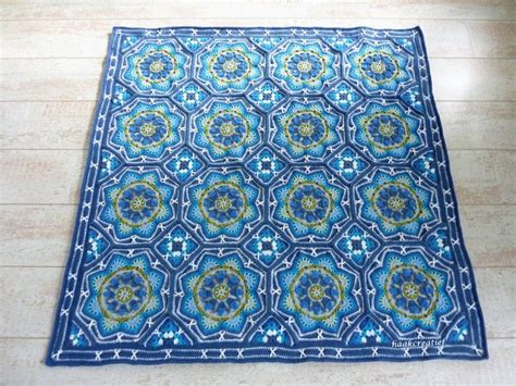 Persian tiles,crocheted rug | Crochê