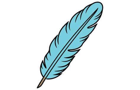 Colorful Feather Vector Illustration, Vector of a Bird Feather 27812558 Vector Art at Vecteezy