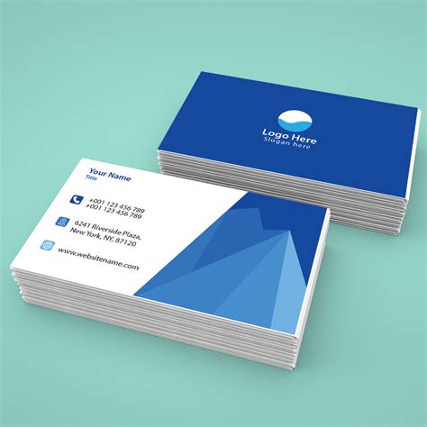 Blue Creative Business Card – MasterBundles
