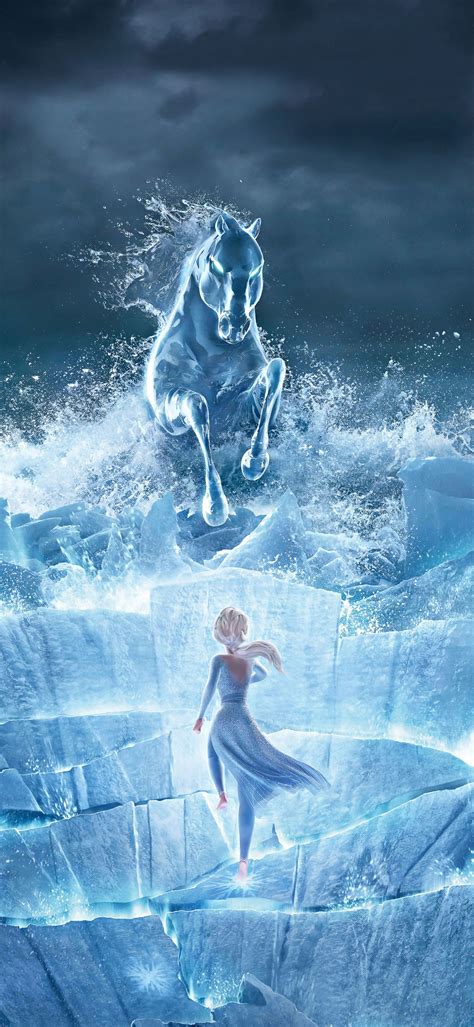 Elsa Wallpaper 4K, Frozen 2, The Nokk, Water Spirit