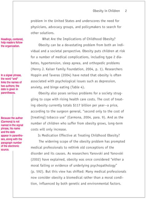 Sample APA Paper | MLA Format