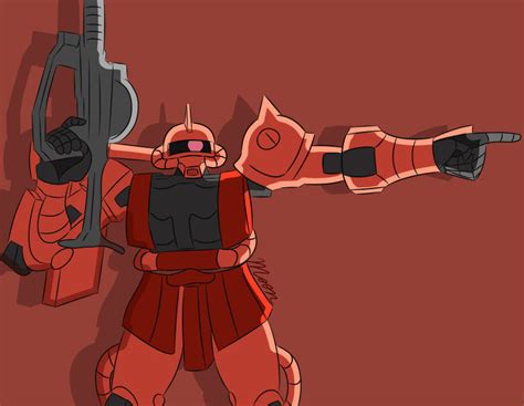 Gundam Zaku drawing by Moon-aka-Moon on DeviantArt