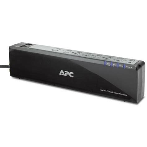 APC Premium Audio/Video Surge Protector 8 Outlet with Coax Protection ...