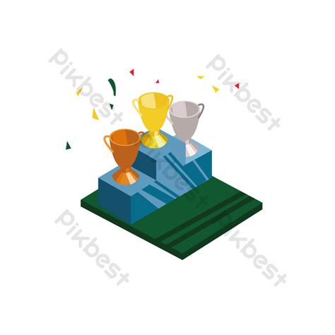 vector drawing cartoon trophy | PNG Images AI Free Download - Pikbest