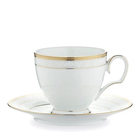 Noritake Hampshire Gold Tea Cup & Saucer Set | Ifmal.com