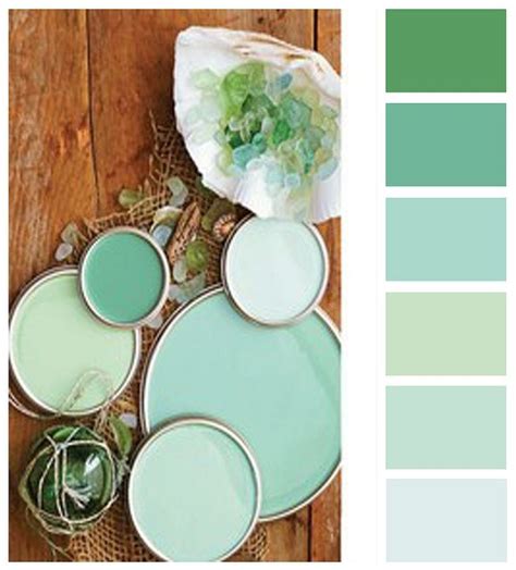 Love these colors for my bedroom/bathroom | Sea glass colors, Paint color schemes, Paint colors