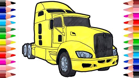 Semi Truck To Draw