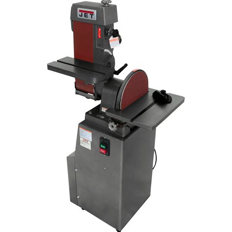 JET Industrial Combination Belt/Disc Finishing Sander — 1 1/2 HP, 6in ...