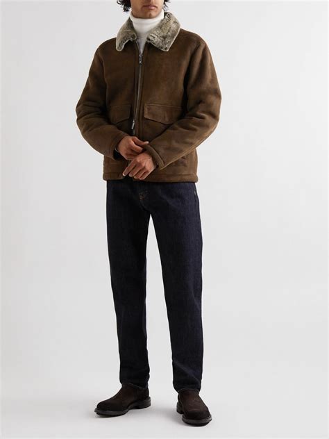 Canali - Shearling Blouson Jacket - Brown Canali