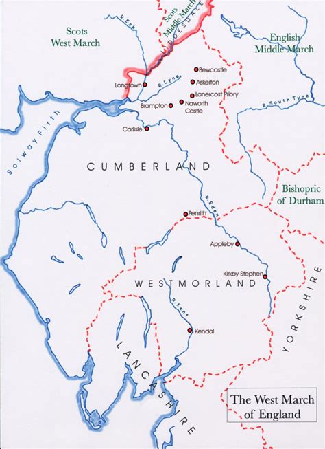 Cumberland West March England Maps 1580 – 1665 – Reivers