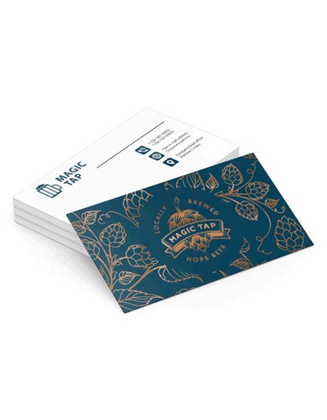 Printing Copper Bronze Foil Business Cards – Aura Print - Worksheets ...