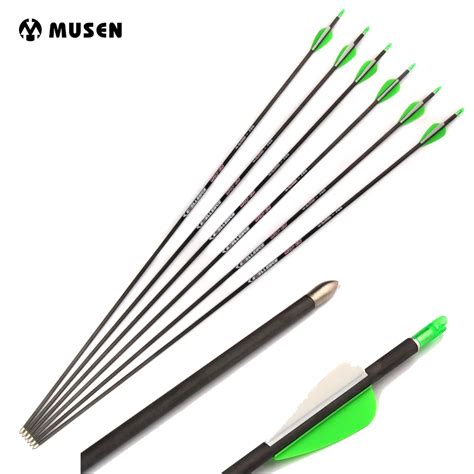 30 Inches Pure Carbon Arrows Spine 700 Archery Hunting Arrows Out ...