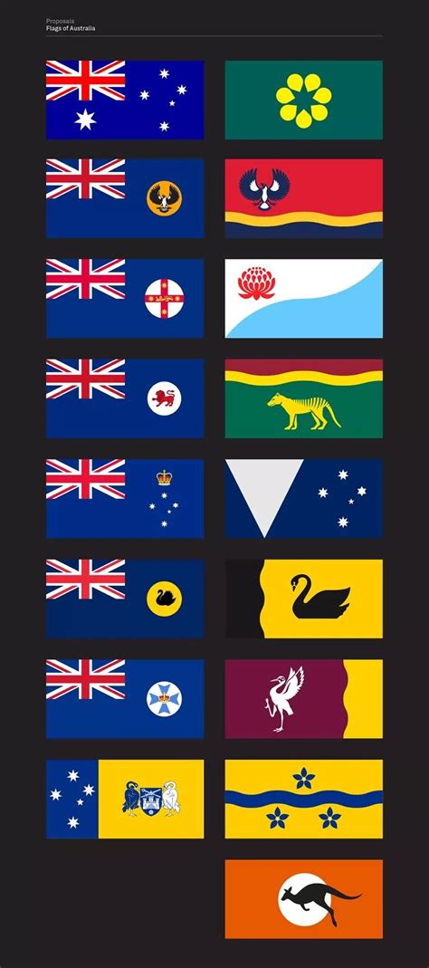 New Australian State Flags from the creator of the 'Golden Wattle' : vexillology