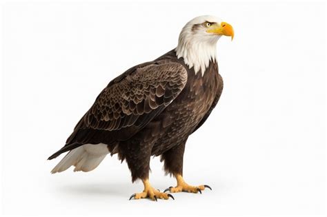 Premium Photo | Bald eagle on white background