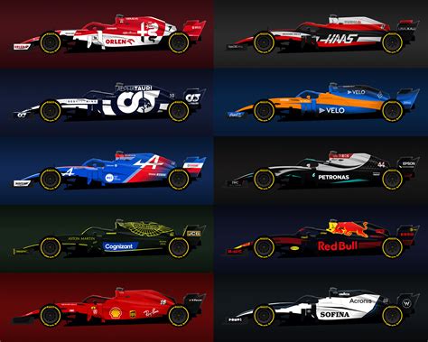 Just in case you hadn't seen enough livery mockups yet, here's my full 2021 grid : formula1