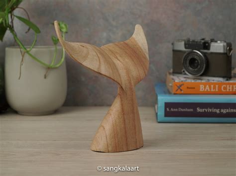 The Whale Tail Wooden Sculpture, Tail Statue, Wood Sculpture, Wood ...