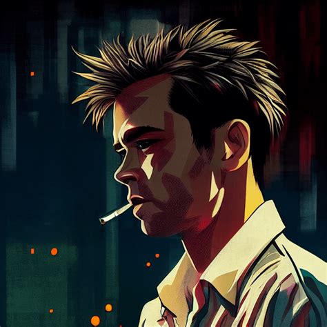 Tyler Durden from ***** **** in different styles : r/midjourney