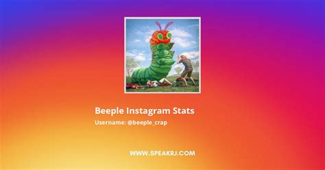 beeple Instagram Followers Statistics / Analytics - SPEAKRJ Stats