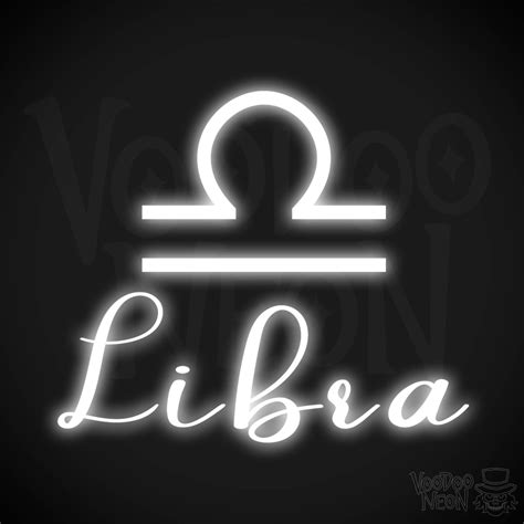 Libra Neon Sign | Neon Libra Sign | Libra Symbol | Neon Wall Art | VOODOO NEON®