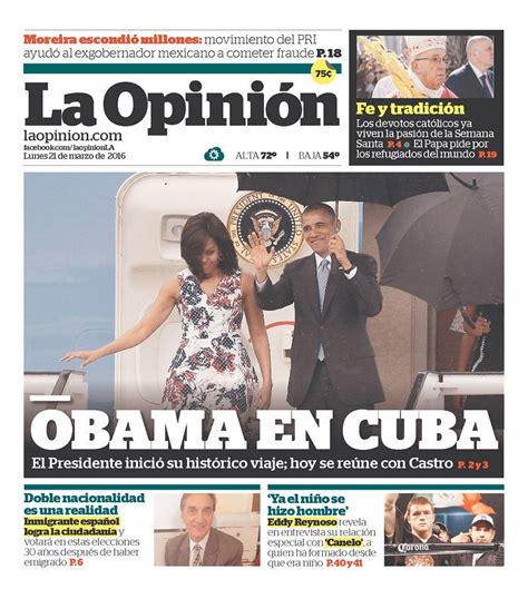 La Opinión | Today's Front Pages | Newseum