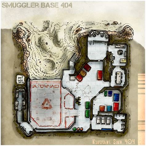 [Map] The Smuggler Base 404 | Star wars concept art, Fantasy map, Star wars rpg