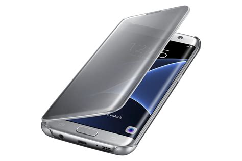 Amazon.com: Samsung Galaxy S7 edge Case S-View Clear Flip Cover ...