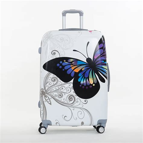 Female's cute 14 24inches trolley luggage bags sets,women travel luggage suitcase sets on ...