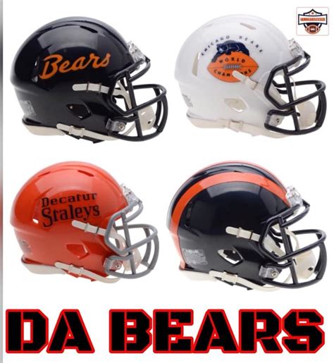 Pin by Charlesa Olson on Chicago Bears helmets | Chicago bears helmet, Da bears, Chicago bears