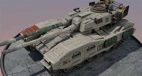 Futuristic tank 3D - TurboSquid 1198654