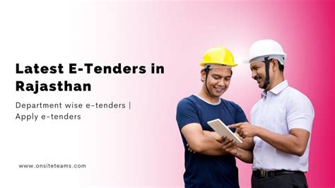 Latest Tenders in Rajasthan | e-Procurement Tenders