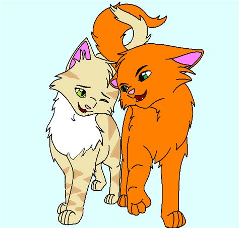 firestar and sandstorm by bella222354 on DeviantArt