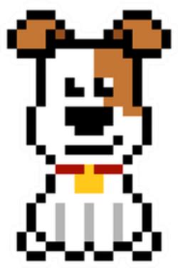 Pixel Art Dog Sticker