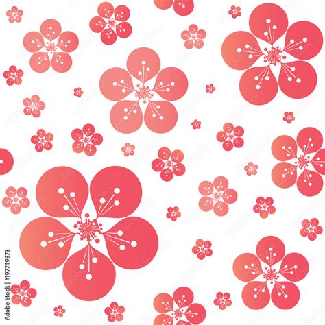 Vector illustration of sakura blossom background, cherry blossom vector ...