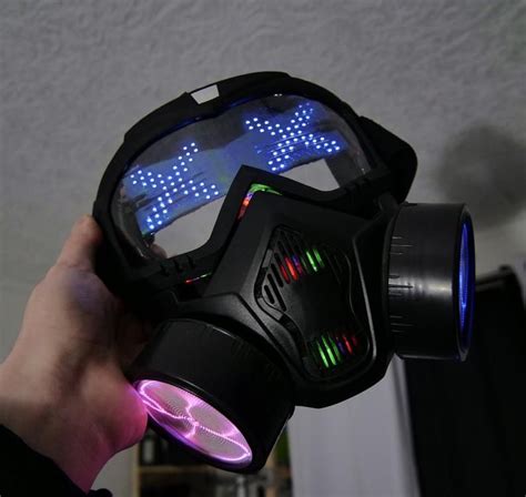 The Cyber Mask V2 - App Programmable Display + 6 RGB Modes + Plasma ...