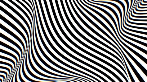 Black and White Optical Illusion Twisted Stripes Abstract Pattern Art ...