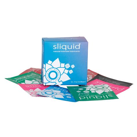 Sliquid Naturals Lube Cube (12 Foil Packs) - SutraVibes