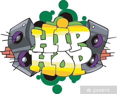 Sticker Hip Hop graffiti design - PIXERS.CO.NZ