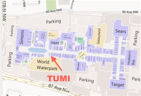 Map Of West Edmonton Mall