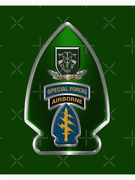 "10th Special Forces Group Airborne" Art Print by SoldierAlways | Redbubble
