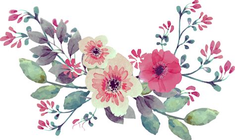 Transparent Watercolor Flowers | meu-alef