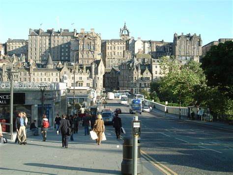 The Edinburgh skyline - A Picture from West Linton to Edinburgh, Southern Scotland - Land's End ...