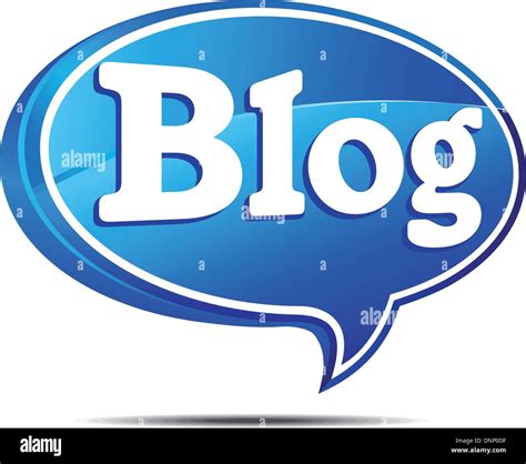 Your Blog Logo Speech Bubble - blogger bloggers blogging website Stock ...