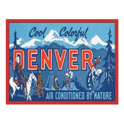 Vintage Denver Colorado Postcard | Zazzle.com