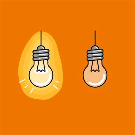 Premium Vector | Vector light bulbs