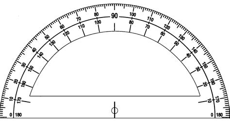 Printable Protractor Online Actual Size