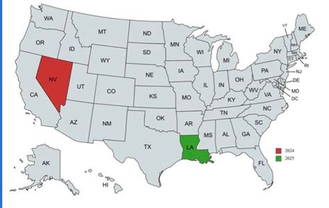 Announced future Super Bowl host states : r/MapPorn