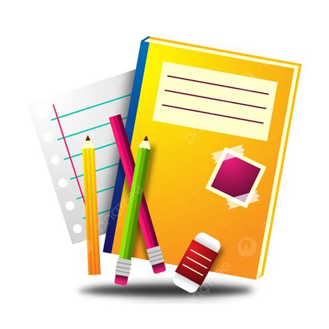 School Stationary Supplies Cartoon 3d Design, Cartoon Clipart, 3d Clipart, School Clipart PNG ...