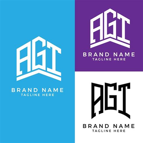 Premium Vector | Agi letter logo. agi monogram logo design for entrepreneur and business.