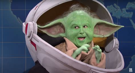 Baby Yoda Appeared On 'SNL' Weekend Update To Shill Cannabis Products